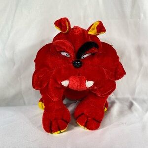Small Red Bull Dog 11” Plush